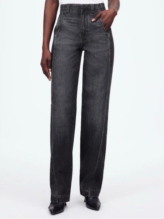 Madewell Pants - Madewell tapered denim trousers Black
